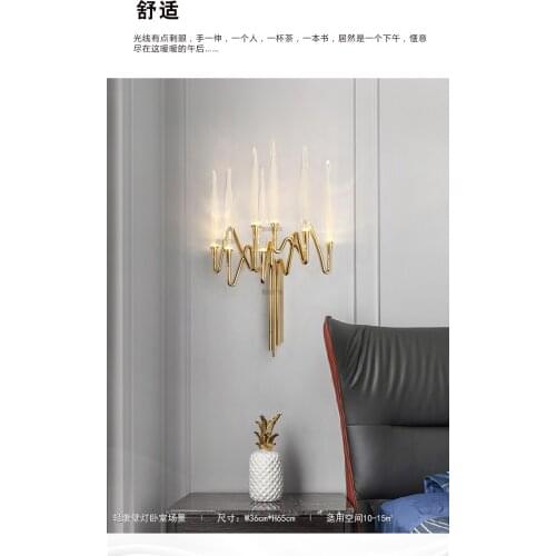 Living room TV background wall bedroom bedside wall wall lamp modern extreme personality hotel