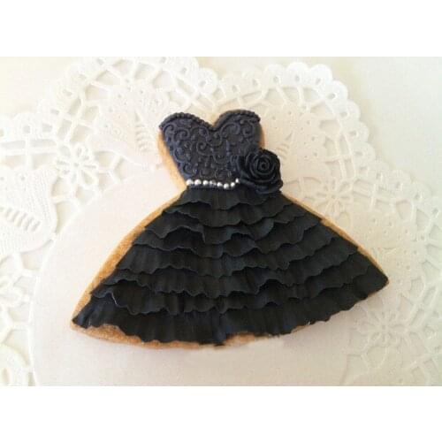 New Skirt Dress Cake Skirt Cake Biscuit Mold Cake-shaped Stainless Steel Cookie Cutter Mold Fondant Mold