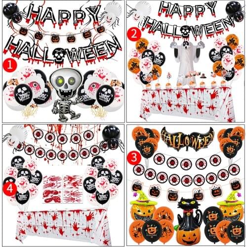 Halloween Balloon Decorations set, Halloween Balloons Banner Kit, Halloween Balloon Garland Kit for Halloween Party Home Decor
