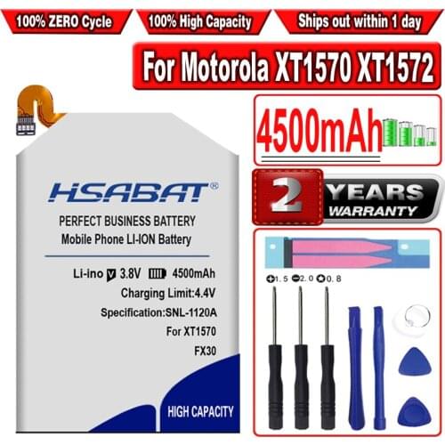 HSABAT FX30 4300mAh Battery for Motorola Moto X Pure Edition X Style Pure X Style X+2 XT1570 XT1572 XT1575 free shipping