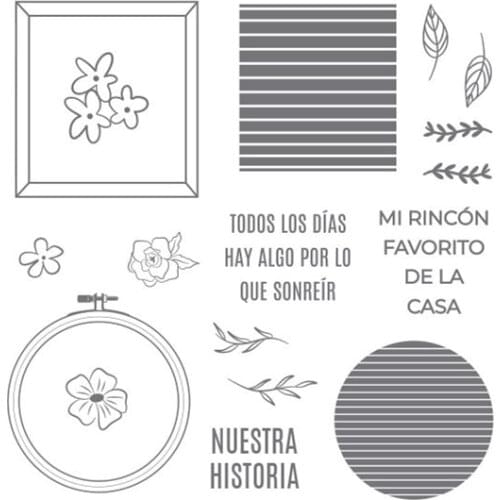 Spanish stamp Clear Stamp for Scrapbooking Transparent Silicone Rubber DIY Photo Album Decor 102