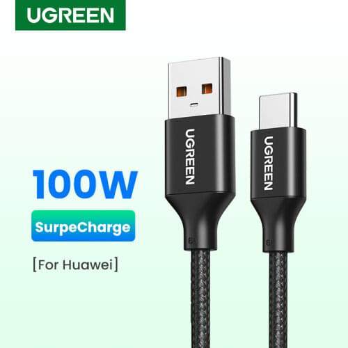 UGREEN 5A USB Type C Cable Supercharge Quick Charge 3.0 Fast USB C Charging Data Cable Type-C USB Wire For Huawei P30 Pro P20