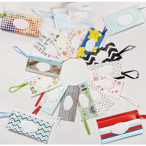 Baby Wet Wipes Box Portable Flip Lid Extraction Self-sealing Wet Wipes Bag Environmentally Friendly Cosmetics Clean Wipes Box