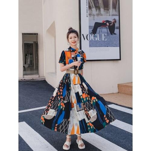 Широкие летние платья KUANGNAN China At AliExpress