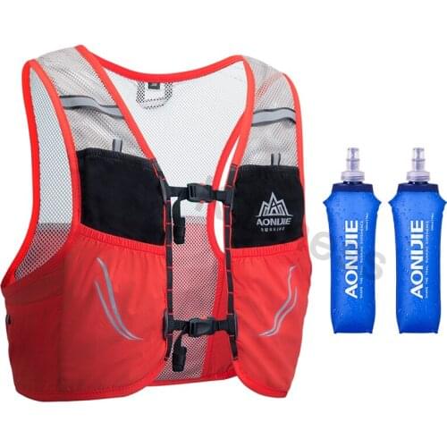 AONIJIE 2.5L Lightweight Backpack Running Breathable Cycling Marathon Ultralight Hiking Sport Bag 500ML Soft Bottle