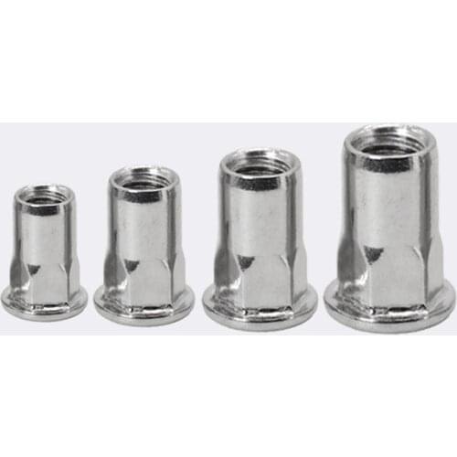 M3/M4/M5/M6/M8/M10/M12 Flat Head Hexagon Insert Nuts Riveting Nut inserti Rivnut Insertos Threaded Inserts Ecrou Inserto Tuercas
