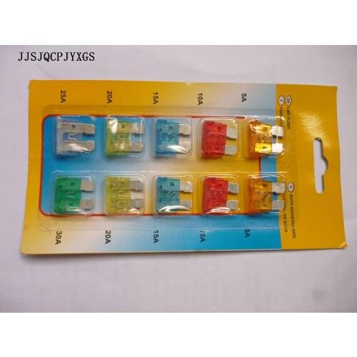 JJSJQCPJYXGS 100set Auto Automotive Car Boat Truck Blade Standard Fuse Box Assortment 5A10A15A20A25A