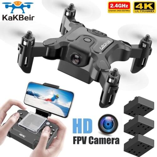 New Mini Drone V2 4K 1080P HD Camera WiFi Fpv Air Pressure Altitude Hold Foldable Quadcopter RC Drone Kid Toy GIft