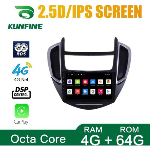 Octa Core 1024*600 Android 10.0 Car DVD GPS Navigation Player Deckless Car Stereo For Chevrolet TRAX 2014-2016 Radio Headunit