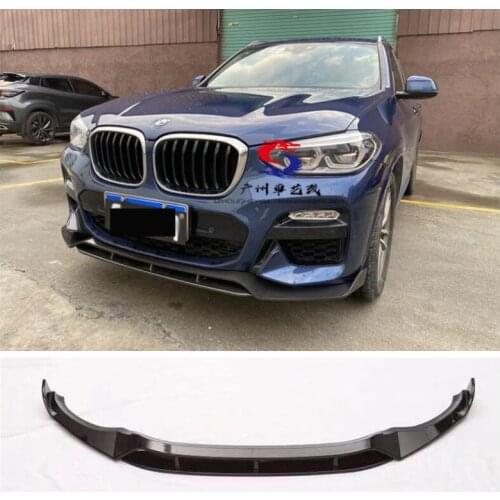 Real Carbon Fiber Bumper Front Lip Splitter Diffuser Lip Spoiler For BMW X3 X4 G01 G02 2018 2019 2020 2021