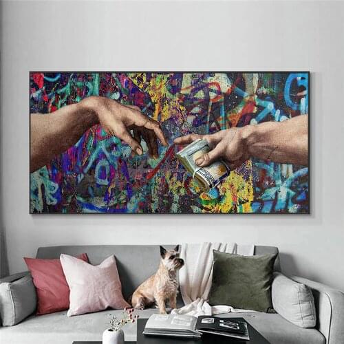 Graffiti Canvas Posters And Prints Creative Street Art Paintings On The Wall Art Pictures For Living Room Decor No Frame Cuadros