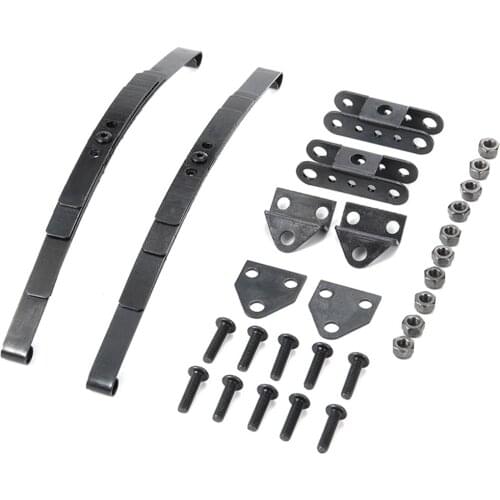 Metal Hard Leaf Spring Suspension Stainless Steel Bar Set With Screws for 1/10 RC Crawler D90 RC4WD Tamiya Axial Truck Parts