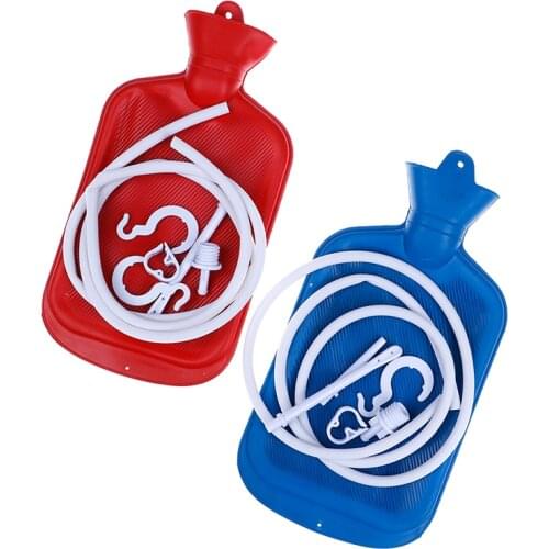 Flusher Constipation Enema Bag Sets Washing Enema Kit 2000ml For Colon Cleansing With Silicone Hose Health Anal Vagina Cleaner