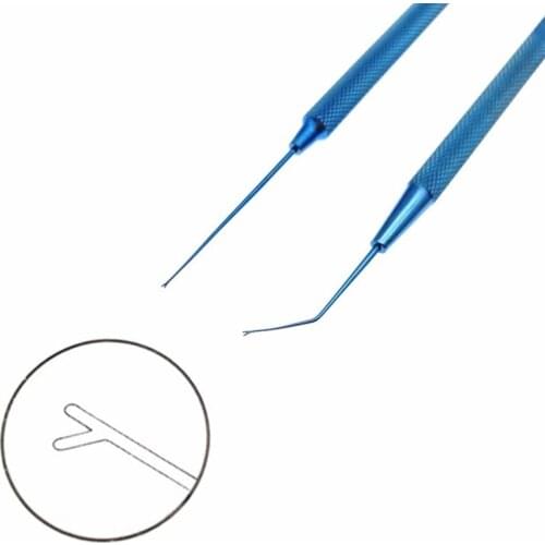 Titanium V-shaped tip Maltzman-Fenzl Lens Manipulator ophthalmic surgical instruments