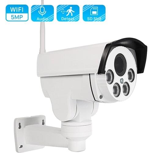 Outdoor IP Camera Wifi PTZ Bullet 5X 10X Optical Zoom FULL HD 2MP 5MP Wireless IR Night Onvif SD Card Audio CCTV Street Camera