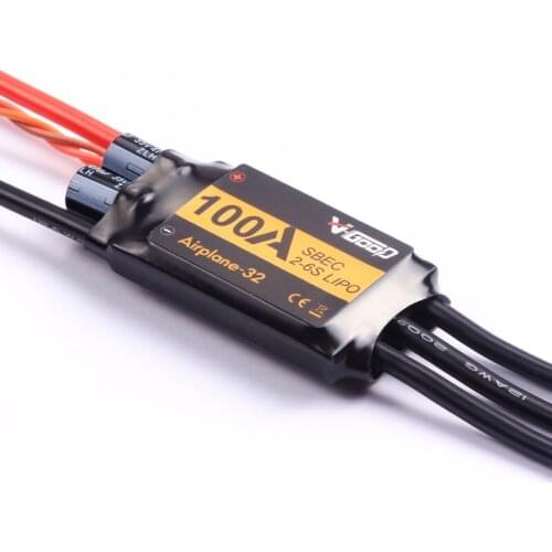 VGOOD Airplane32 A32 100A Airplane Brushless ESC 5.5V/5A SBEC 2-6S LIPO for RC Model 3D Ducted Airplane Fixed-Wing DIY Parts