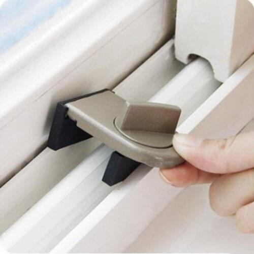 Kids Safety Sliding Sash Stopper Cabinet Locks Straps Anti-Theft Child Security Doors Windows Locks Random Color