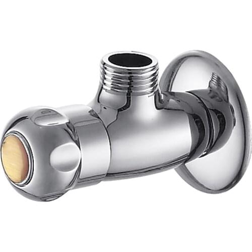 Water Flow Control Shut Off Valve, Brass Adjustable Water Pressure Regulator for Hand Held Shower Head & Bidet Sprayer G1/2