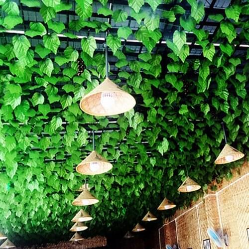 5pcs Artificial Greenery Artificial Fake Plants Ivy 90 Leaves 7.5ft leaves Hanging Green silk Vines Room Home Decor Garden Party