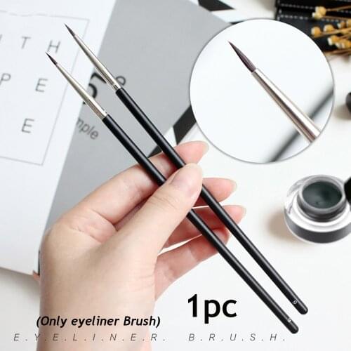 1 Pc Women Beauty Mink Hair Black Fine Eyeliner Brush Eyebrow Cream Brush Eyeliner Pen Makeup Brushes Eyes Cosmetic Tools