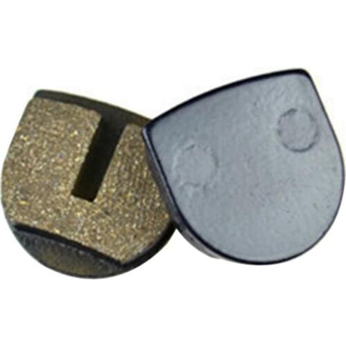 2PcsWear-resistant Mute Semi-metallic MTB Bike Replacement Disc Brake Pads