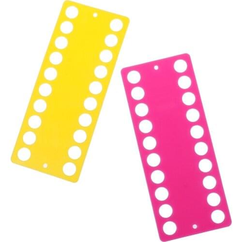 2pcs Plastic Cross Stitch Row Line Board Embroidery Thread Yarn Organizer