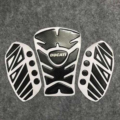 3D Carbon Look Motorcycle Tank Pad Protector Decal Stickers Case for DUCATI 1199 Superleggera 899 1299 V4 Monster 695 1000 800