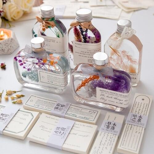 50 Pcs Classic Poet Memory Series Simplicity Stick Notes Memo Pad Diary Stationary Flakes Scrapbook Decorative Sticky Notes