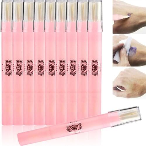ATOMUS 1/5pcs Tattoo Remover Cream Mark Pen Removal Brush with 3 Replacement Heads Tattoo Eyebrow Clean Tools for Makeup