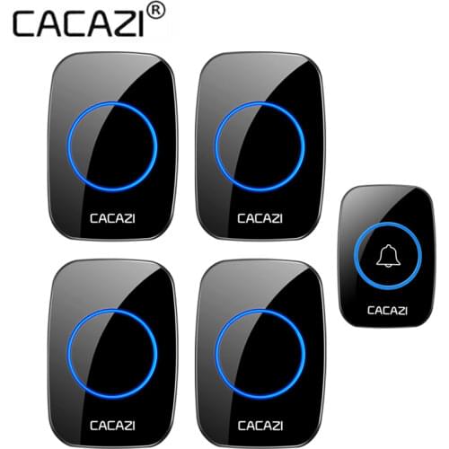 CACAZI 36 music 110DB 300M Wireless Doorbell Intelligent Home Door bell Alarm Smart Doorbell Wireless bell Waterproof Button