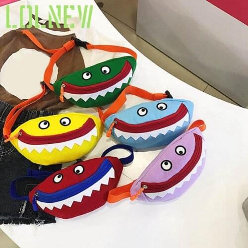 Children Waist Bag Cartoon Little Monster Chest Bag Kid Boy Girl Money Wallet Waist Bag Kawaii Running Belt Bag Packs Dropship