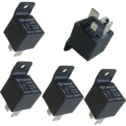 EE support 5 X Car Truck Auto Automotive DC 12V 100A 100 AMP SPDT Relay Relays 5 Pin 5P Universal Car Styling