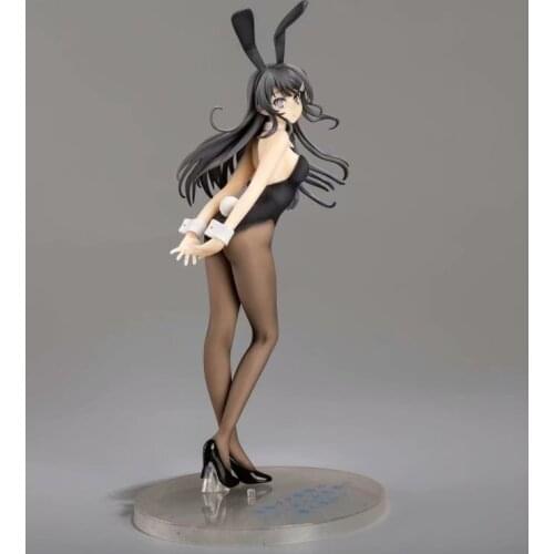 26cm Sakurajima Mai Figure Action Seishun Buta Yarou Wa Bunny Girl Senpai PVC Collection Model Toy Elder Sister Gift 2021 New