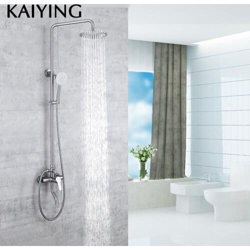 KAIYING Bathroom Rainfall Shower Faucet Set SUS304 Stainless Steel Bathtub Faucets Shower Mixer Tap Bath Shower Taps ,842