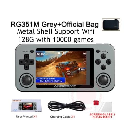 ANBERNIC RG351M 3.5 inch IPS Pocket Handheld Game Player For PS1 PSP N64 10000+ Retro Games Support Wifi Video Gaming Console