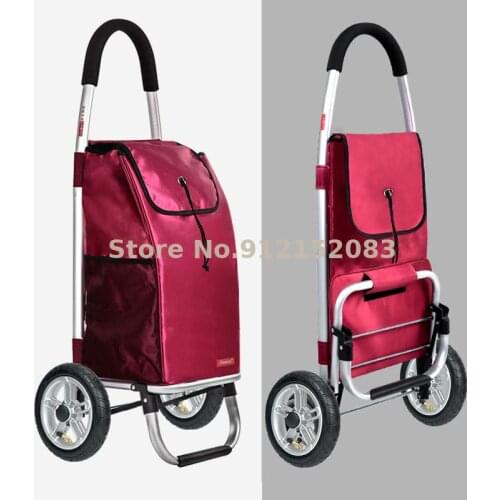 Shopping Cart, Small Cart, Old Shopping Cart, Trolley Cart, Hand Cart, Folding Portable Trailer, Household Light Basket Cart