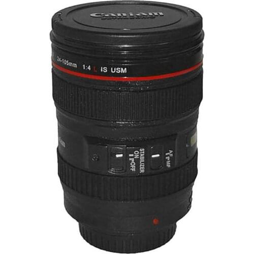 NEW Creative Cups SLR Camera Lens Shaped Mugs 350lm Stainless Steel Drinkware Coffee Mugs Tea Cup Novelty Gifts Caneca Drinkware