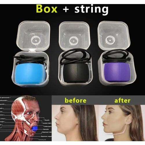Fitness Face Masseter Men Facial pop n go Mouth Jawline Jaw Exerciser Muscl Chew Ball Chew Bite Breaker Training Body Skin Care