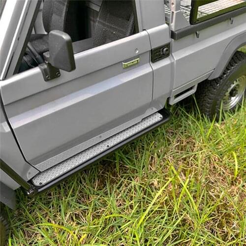 Metal Side Pedal Plate Step Sliders Upgrade Parts for BRX01 LC70 RC Crawler Car Accessories