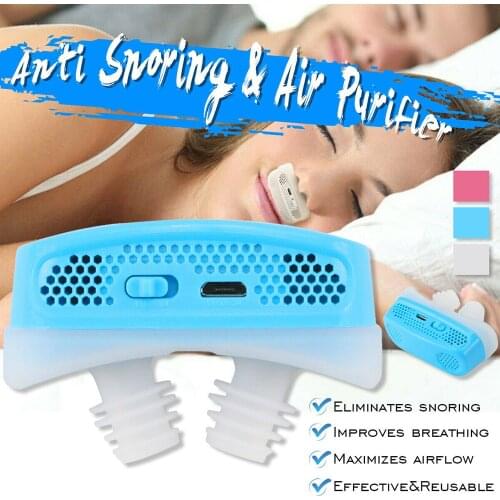 Micro CPAP Anti Snoring Electronic Device for Sleep Apnea Stop Snore Aid Stopper