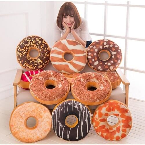 Fashion Sweet Donut Foods Cushion Cover Decorative Pillow Case Toys Gift Home Decoration Accessories Housse Coussin Pillowcover