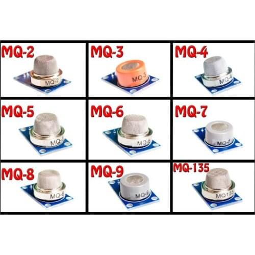 MQ-2 MQ-3 MQ-4 MQ-5 MQ-6 MQ-7 MQ-8 MQ-9 MQ-135 Detection Smoke methane liquefied Gas Sensor Module for Arduino Starter DIY Kit