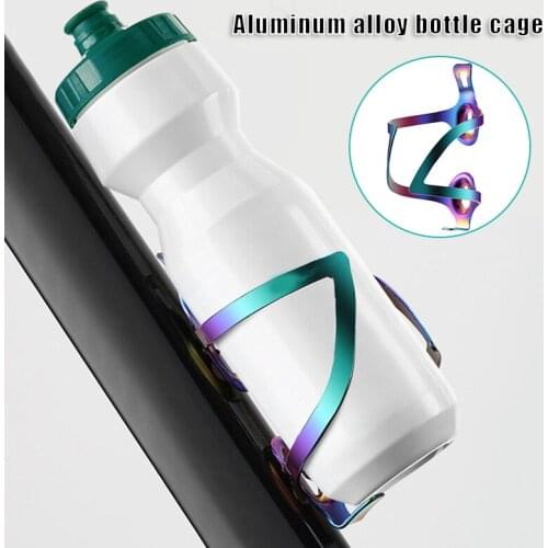Newly Bike Water Bottle Cage Bicycle Water Bottle Holder Aluminum Alloy Lightweight Colorful Bottle Rack Bike Accessories