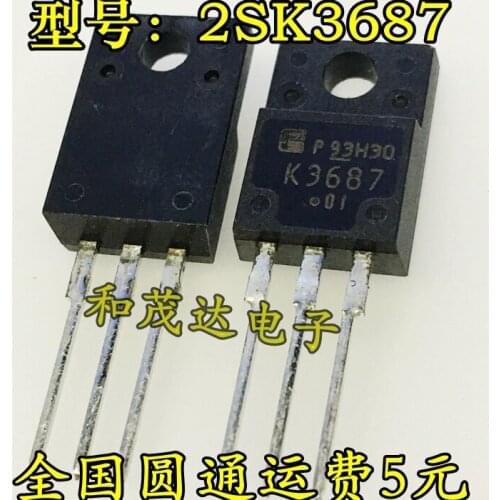 Original New 2pcs / 2SK3687 K3687 16A /600V TO-220F TO220F