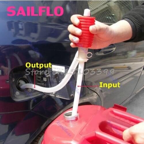 Portable Manual Hand Siphon Pump Hose Transfer Pump Gas Oil Liquid Syphon G08 Whosale&DropShip