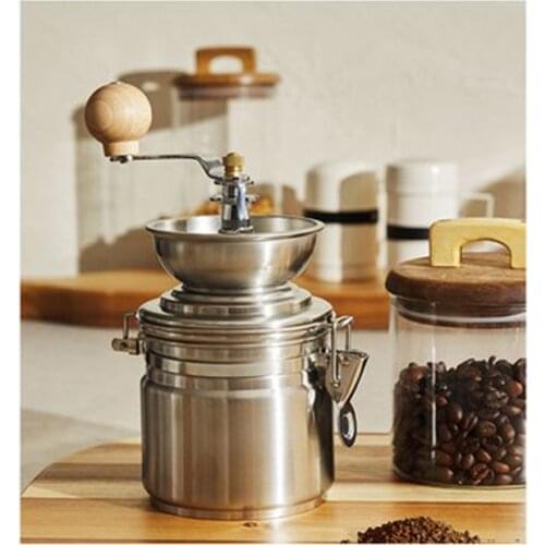 Stainless Steel Manual Coffee Grinder Spice Mill Hand Tool Coffee Bean Grind Molinillo Machine Coffee Bean Mill Kitchen Tools