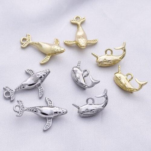 Diy jewelry making 50pcs/lot animals cartoon Whale dolphin shape alloy floating locket charms fit earring/garment accessory