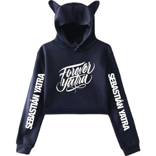 Sebastian Yatra new kawaii high street hip-hop cat ear cotton hoodie ladies hooded pullover loose casual top ins wind sweater