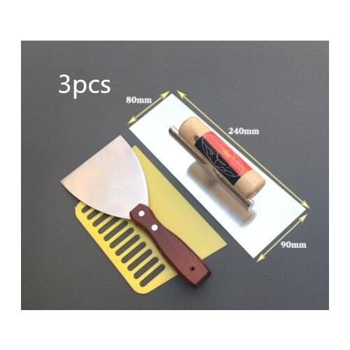 3pcs/set stainless steel putty knife scraper trowel Concrete Finishing Trowel hand tools