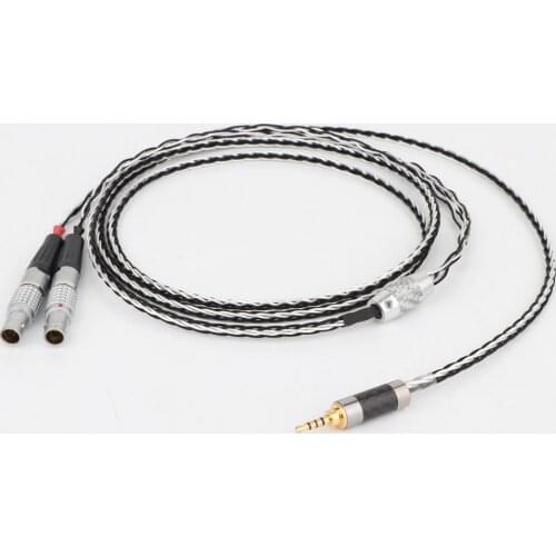 YTER HIFI 8 Cores 7N OCC Silver Plated Headphones Replacement Cable Upgrade Cable for Focal Utopia ELEAR Headphones